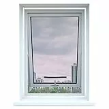 Apalus Fliegengitter für Dachfenster, Insektenschutz zum Anbringen an Klappfenster, Zuschneidbar auf Fenstergrößen bis 150x180cm, Schwarz