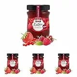 Schwartau Extra 3 Beeren, Konfitüre ohne Stücke & ohne Kerne, 340g (Packung mit 4)