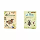 moses. Expedition Natur - 50 heimische Schmetterlinge| Bestimmungskarten im Set | Mit spannenden Quizfragen & Expedition Natur - 50 heimische Insekten und Spinnen| Bestimmungskarten im Set