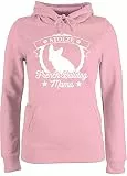 Shirtracer Pullover Damen Hoodie Frauen - Geschenk für Hundebesitzer - Stolze French Bulldog Mama - M - Hellrosa - Pullover+mit+Bulldogge hundepullover hundefan Frenchie Fun-Kapuzenpullover