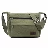 JAKAGO Umhängetasche Herren, Multi-Tasche Schultertaschen,Arbeitstaschen Herren & Damen,für Outdoor,Reisen,Arbeiten,täglicher Gebrauch (Grün)