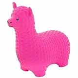 GERARDO'S Toys Hüpftier Alpaka Rosa - Hüpftiere ab 1 Jahr und ab 2 Jahre - Aufblasbare Tiere Spielzeug Draussen oder Drinnen für Kleinkinder ab 12 Monaten