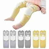 XEPST Packung mit 3 Kleinkind Baby Beinwärmer, niedliche Tiermuster Beinwärmer Kniestrümpfe Baby Knieschützer Beinärmel Leggings für Baby Kinder Kleinkinder Jungen 0-3 Jahre, Einheitsgröße (Fuchs)