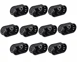 Meister Schalterdose 2-fach - Unterputz - 45 mm tief - schwarz - 10 Stück - 145 x 75 mm - Zum Einbau von Schaltern & Steckdosen / Unterputzdose doppelt / Gerätedose / Abzweigdose / 7460740