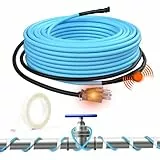HEATIT 5JHSF Wasserrohr-Heizkabel, selbstregulierendes Heizkabel, integriertes Thermostat, robust für Metall, Kunststoff, Heimrohre und Wohnmobile, Wärmewickel für Wasserleitungen, ETL-gelistet, 120 V