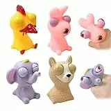 Popping Out Eyes Squeeze Toys 4 Stück, Stressbälle, Stress Squeeze Spielzeug, Quetschball, Fidget Toys, Knautschball, Anti Stress Spielzeug für Erwachsene und Kinder