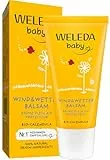 WELEDA Bio Baby Calendula Wind & Wetter Balsam - Naturkosmetik Gesichtscreme & Handcreme mit Mandelöl & Sesamöl zum Schutz empfindlicher & trockener Baby Haut vor rauer Witterung & Kälte (1x 30 ml)