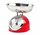 G3 Ferrari G2000302 Mechanische Küchenwaage, 5 kg, Rot