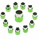 Mini-Ausstechformen-Set, 12-teilig, Mini-Gemüseschneiderformen, Mini-Kuchen, Obst, Kekse, Gebäck, Stempel, Form für Kinder, Back- und Nahrungsergänzungsmittel, Zubehör