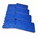 ToCi 8 x Kühlakku je 400 ml – Flache Kühlelemente für Kühltasche & Kühlbox - Dünne Kühlakkus BPA-frei & lebensmittelecht - Wiederverwendbare Kühlpads für Picknick, Reisen & Outdoor