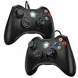 Controller 2er Pack für PC Xbox 360, PC Controllers 2er Pack Wired USB Gamepad mit Kabel Joystick USB Joysick Gamepad for Win7/8/10/XP