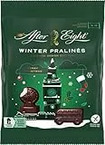 NESTLÉ AFTER EIGHT Winter Pralinés, Pralinen glutenfrei aus dunkler Schokolade, Schokoladenfiguren mit Minzfüllung, 1er Pack (1 x 65g)