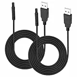 MEIRIYFA USB zu 4 Pin Backup Camera Extension Cable USB 2.0 A Stecker zu 4 Pin Buchse Dash Cam Kabel für Rear View Camera Reverse Mirror Car Recorder (2pcs, 1M)