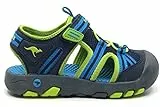 KangaROOS Jungen K-trek Trail Sandale, Dk Navy Lime, 34 EU
