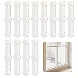 WUSJCOF 12er-Pack Mückenschutzgitter für Fenster, selbstklebendes Zubehör, Halterungen, einfache Installation