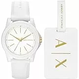 Armani Exchange Watch For Women, Quartz Movement and 40mm Case Size with Stainless steel, Leather or Silicone strap
