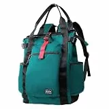 Rangeland Unisex-Laptop-Rucksack, umwandelbar, leicht, für den Alltag, Schultertasche, Rucksack mit Wasserflaschentasche, blau - peacock blue, 39.62 cm, Tragetasche