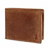 Berliner Bags Vintage Geldbörse, Portmonee aus Leder, Geldbeutel mit TÜV-geprüftem RFID-Schutz, für Herren - Braun