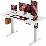 ErGear Elektrisch Höhenverstellbarer Schreibtisch 120 x 60 cm, Schreibtisch Höhenverstellbar mit 4-Gedächtnis-Smart-Pult für Home-Office mit Verbindungsplatte