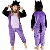 PinkSheep Cartoons Schlafanzug Mädchen Fleece Onesie Kinder Jumpsuit Kinder Mädchen (DE/NL/SE/PL, Alter, 9 Jahre, 10 Jahre, Kawaii)