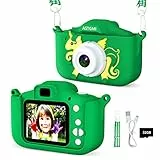 Kinder Kamera, 2.0”Display Digitalkamera,Geschenke für 3 4 5 6 8 7 9 10 11 12Jahre Jungen und mädchen, 1080P HD Anti-Drop Fotoapparat Kinder für Geburtstagsgeschenk Weihnachten Spielzeug (Grün)