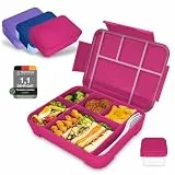 IJIAMY Brotdose Kinder mit Fächern, Bento Box Kinder, Auslaufsicher Lunchbox Kinder, Brotbox für Mädchen & Jungen, Snackbox, Perfekt für Schule, Kindergarten & Ausflüge