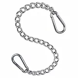 reakoo Hängesessel Kette mit 2 Karabinern, Edelstahl Hängeset, Veranda, Schaukel, Hängematten-Kette, Boxsack, hängende Hardware Aufhänger, Ketten Haken für Seil, Reifen, Baumschaukeln