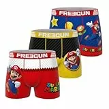Freegun Herren Fgsmb/1/Bm/Pk3 Retroshorts, Gelb/Rot/Weiß, XL (3er Pack)