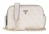 GUESS Noelle II Crossbody Camera Bag Handtasche Umhängetasche White Logo