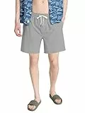 Friptspyg Herren Kurz Hosen Sommer Shorts Lockere Passform Strand Shorts Leicht Sommershorts Freizeithose mit Taschen, Grau M