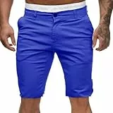 EMATOP Kurze Hosen Herren Sommer Baumwolle Cargo Shorts Casual Sport Chino Hose Leichte Einfarbig Wanderhose Vintage Bermuda Cargohorts mit Taschen Freizeithose Bequem Sporthose Sommerhose