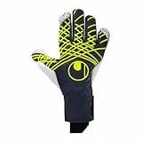 uhlsport Fußball Torwarthandschuhe Prediction Flex HN, 9, Marine/weiß/Fluo gelb