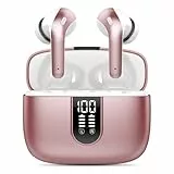 taopod X08 Bluetooth-Kopfhörer, kabellos, USB-C, 40 Stunden Spielzeit, Touchscreen, wasserdicht, IPX7 Sport (Roségold) 1