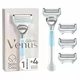 Gillette Venus Rasierer Damen für den Intimbereich, Damenrasierer mit 4 Ersatzklingen, Intimrasierer für Frauen hilft, die Haut vor Irritationen zu schützen