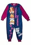 United Labels Paw Patrol Jumpsuit für Mädchen, Blau Pink, 122-128, Overall lang, Schlafanzug Einteiler für Kinder