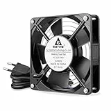 GDSTIME 120mm Lüfter 230V 120 x 25mm 220V Lüfter Dual Kugellager AC 240V Bürstenlos Kühlung Gehäuselüfter