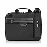 Everki Business Laptoptasche 414 – Aktentasche für Notebooks bis 14,1 Zoll (35,9 cm) mit Memory Foam Polsterung, Ledergriffe, abnehmbaren Schultergurt und Trolley-Lasche / 9.5 l Fassungvermögen
