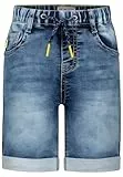 SALT AND PEPPER BY KIDS PARK Jungen weiche Shorts mit praktischem Schlupfbund Jeans, mid Blue, 116
