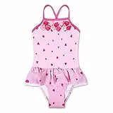 Badeanzug Mädchen Sommer Schwimmen Einteiler Bikini Sport Bademode Mädchen Hawaiian Schwimmanzug UV Schutz Blickdicht Chlorresistent Anti Pilling mit, Rosa 4T