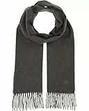 bugatti Herren Schal einfarbig - 30 x 180 cm - weicher Winterschal für kalte Tage