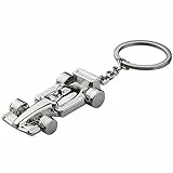 TRIXES Silberner Formel 1 Rennwagen Schlüsselanhänger Motor Sport F1 Auto Kette