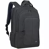 Rivacase 8460 ECO Bulker Laptop Rucksack 23L bis 17.3 Zoll - 31 x 46 x 18 cm – Geräumiges Handgepäck mit Trolley Befestigung – großer Notebook Backpack für Damen und Herren