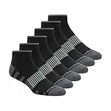 Skechers Herren 6 Pack Work Quarter Crew Socken, Schwarz, 43-47 EU