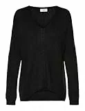 JDY Damen JDYnew Megan L/S KNT Noos Pullover, Black, M