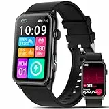 Marsyu 2026 Smartwatch Herren Damen EKG/Blutdruck/BMI/HRV/Harnsäure, 1,57' Gesundheitsuhr mit Telefonfunktion 24H Blutdruckmessung Pulsuhr SpO2, Schlaf-Monitor Fitnessuhr Schrittzähler
