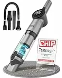 LEBENLANG Handstaubsauger Akku TESTSIEGER - Dual-Filter & Li-Ion I Inkl. Ladestation I 17000PA Handstaubsauger Auto Staubsauger stark Akkusauger kabellos Handsauger Akku Car Autostaubsauger Beutellos