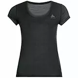 Odlo Unterhemd Damen Kurzarm Active F-Dry Light I Funktionsshirt I Funktionsunterwäsche Kurzarm Sportunterhemd I Damen