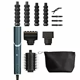 Shark FlexStyle Limited Edition Teal 5-in-1 Haarstyler & -trockner Geschenk Set, Lockenaufsätze, Finishing Aufsatz, Ovalbürste, Konzentrator, Haarklammer, Aufbewahrungstasche, HD456TLEU