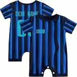 PopoluFaya Milan Babybody Personalisierte Babykleidung mit individuellem Namen und Nummer als Geschenk für Jungen