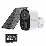 VSTARCAM 2K PIR-IP-Kamera mit Micro-SD-Karte 128 GB, Akku-Kamera, PIR-Bewegungsmelder, Farbnachtsicht, 2,4 GHz und 5 GHz WLAN, 2-Wege-Audio, IP66